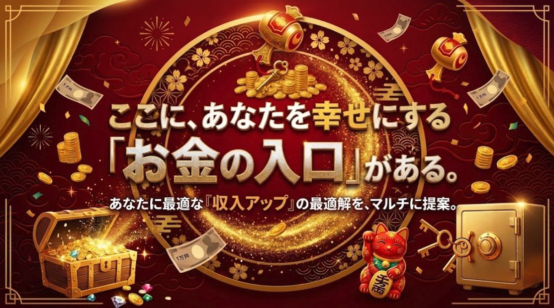 ここに、あなたを幸せにするお金の入口がある。